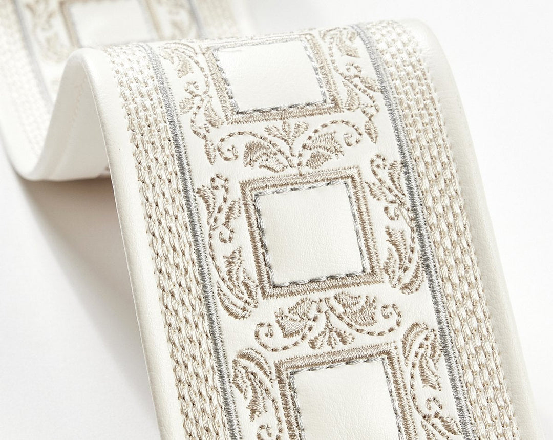 Archduke Embroidered Tape Ivory SCT33390001 by Scalamandre Designer Trim