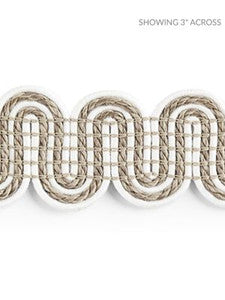 Scalamandre Trim Serpentine Braid Linen
