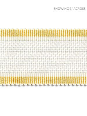 Odeon Shimmer Braid Buttercup SCV12490001 by Scalamandre Designer Trim NOVANTA PASSEMENTERIE 96% RAYON 4% POLYESTER INDIA LIGHT DUTY Horizontal: 0" and Vertical: 0" 2 - Swanky Fabrics -