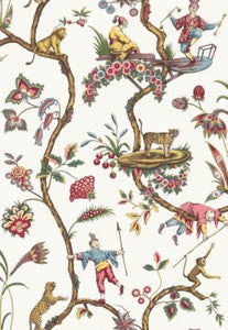 Scalamandre Wallpaper Chinoise Exotique White