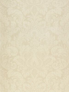 Scalamandre Wallpaper Daphne Linen White