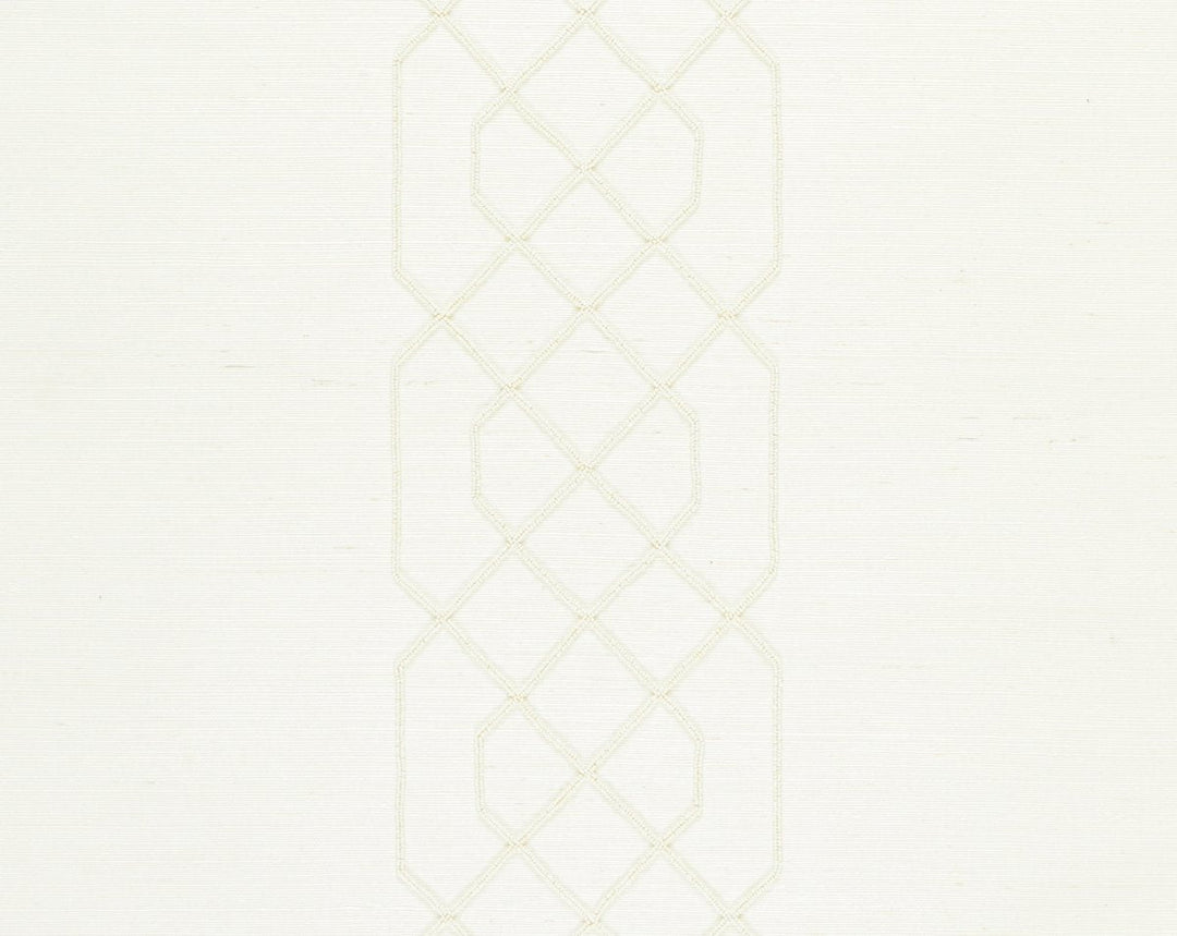 Adelaide Beaded Sisal Ivory SCWP883850001 by Scalamandre Designer Wallpaper