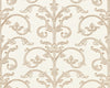 Saxony Scroll Wallcovering Latte SCWP885580001 by Scalamandre Designer Wallpaper