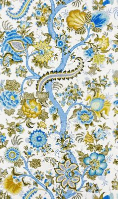 Metropolitan Palampore Sky And Sunlight SCWP885610001 by Scalamandre Wallpaper THE METROPOLITAN MUSEUM OF ART U.S.A. Horizontal: 45.25" and Vertical: 27" 27 - Fabric Carolina -