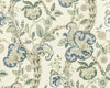 Cumbria Wallcovering Aquamarine On Ivory SCWP885890001 by Scalamandre Designer Wallpaper