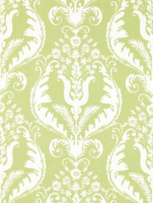 Primavera Linen Print Celery SC165970002 by Scalamandre Designer Fabric BOTANICA 52% LINEN 48% COTTON SWITZERLAND LIGHT DUTY Horizontal: 25.25" and Vertical: 28" 57 - Swanky Fabrics -