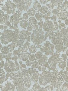 Scalamandre Fabric Elsa Linen Print Silver On Skylight