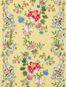 Camellia Trellis Butter Blue SC166480002 by Scalamandre Fabric