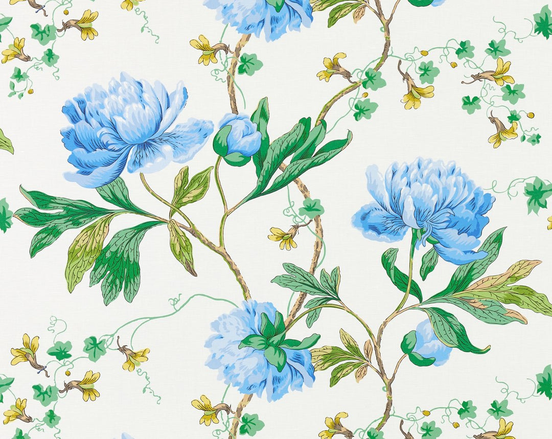 Isadora Print Bluebonnet SC166500002 by Scalamandre Designer Fabric