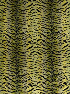 Tigre | Silk Greens & Black SC26167MM0002 by Scalamandre Fabric