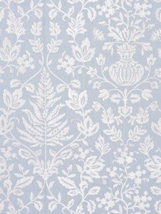Scalamandre Fabric Shalimar Embroidery Sky