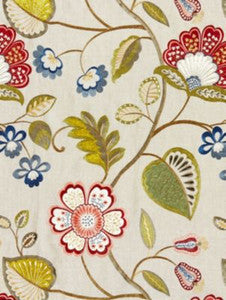Scalamandre Fabric Willowood Embroidery Bloom