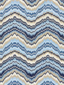 Scalamandre Fabric Bergamo Embroidery Indigo