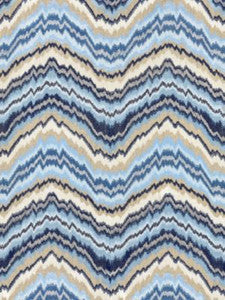 Scalamandre Fabric Bergamo Embroidery Indigo