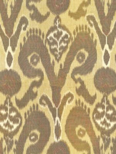 Scalamandre Fabric Bukhara Silk Ikat Spice
