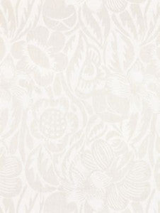 Scalamandre Fabric Deco Flower Pearl Grey