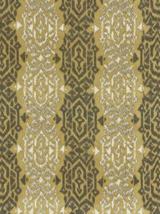 Scalamandre Fabric Sumatra Ikat Weave Golden Wheat