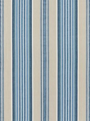 Cyrus Cotton Stripe Chambray SC271800002 by Scalamandre Designer Fabric LA BOHEME 100% COTTON INDIA LIGHT DUTY Horizontal: and Vertical: 13" 52 - Swanky Fabrics -