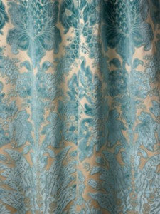 Regis Velvet Damask Azure SC273210002 by Scalamandre Fabric