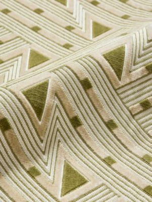 Kasai Velvet Aloe SC273230002 by Scalamandre Fabric THE METROPOLITAN MUSEUM OF ART 72% COTTON 28% VISCOSE INDIA MEDIUM DUTY Horizontal: 13" and Vertical: 6.75" 55 - Fabric Carolina -
