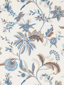 Seraphine Embroidered Silk Sky And Stone SC273250002 by Scalamandre Fabric
