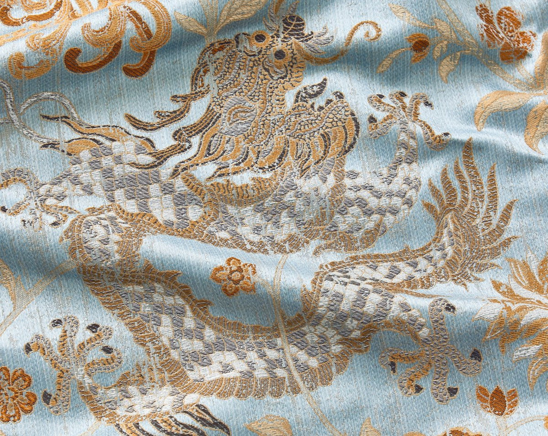 Dragon Tableau Copper Sky SC273270002 by Scalamandre Designer Fabric