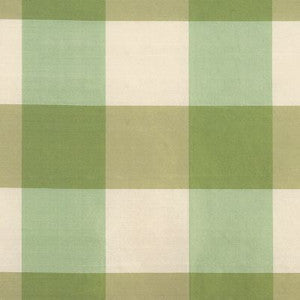 Scalamandre Fabric Woodland Check Green & Ivory