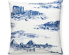Cairo Toile Pillow 22 X 22 - Lapis SCCAIRPILL0002 by Scalamandre Designer Pillow