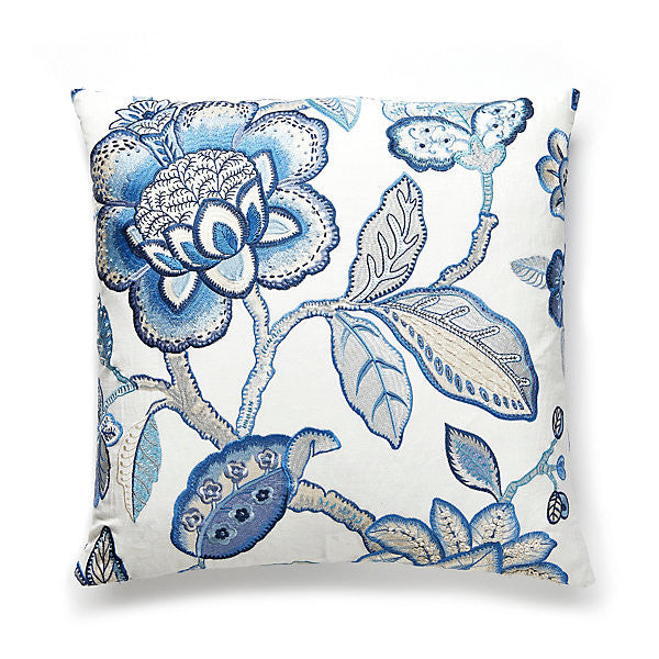 Coromandel Embroidery Pillow/Porcelain Sc 0002Coropill by The House of Scalamandre
 Pillow 16% SPUN POLYESTER|36% VISCOSE 29% LINEN 19% COTTON USA LIGHT DUTY Horizontal: 30" and Vertical: 25.25" 51" - Fabric Carolina -