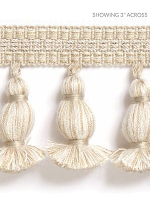 Halsey Onion Fringe Linen SCFT14990002 by Scalamandre Designer Trim HAMPTONS TRIMMINGS 57% ACRYLIC 38% VISCOSE 5% POLYESTER CHINA LIGHT DUTY Horizontal: and Vertical: 3 - Swanky Fabrics -
