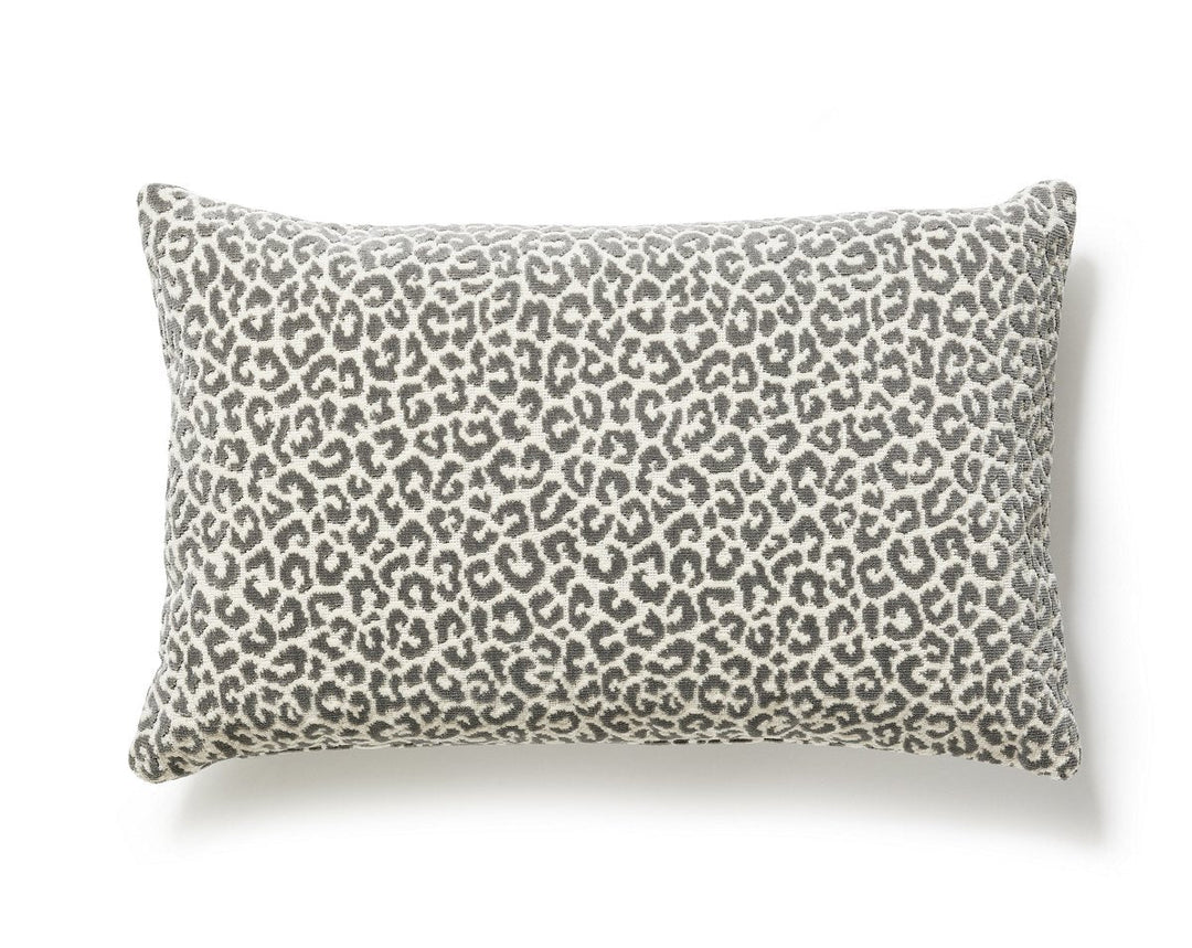 Panthera Velvet Pillow 14 X 22 - Smoke SCLBDK270370002 by Scalamandre Designer Pillow