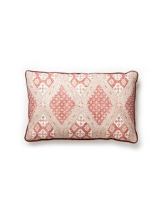 Scalamandre Pillows Farrah Print Pillow 14 X 22 - Coral Spice