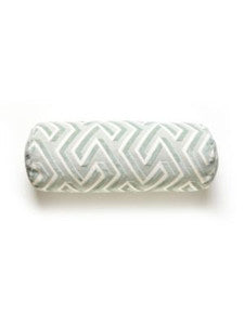 Scalamandre Pillows Maze Velvet Pillow 21 X 7 - Harbor
