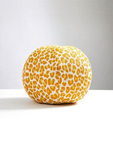 Scalamandre Pillows Backyard Bengal Outdoor Pillow 12 Dia - Tangerine