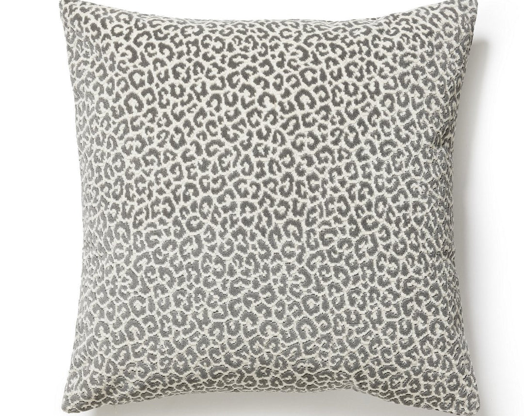 Panthera Velvet Pillow 22 X 22 - Smoke SCSDDK270370002 by Scalamandre Designer Pillow
