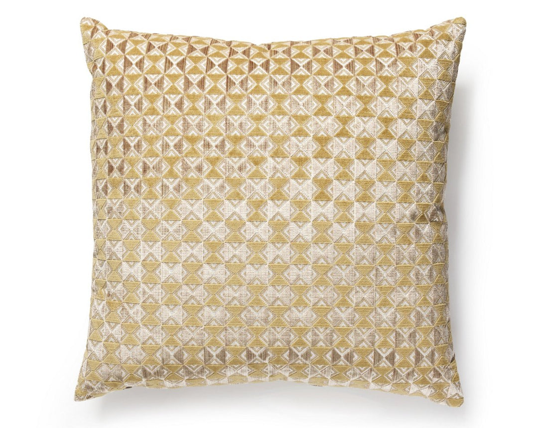 Parlor Velvet Pillow 22 X 22 - Butter Pecan SCSDDK273240002 by Scalamandre Designer Pillow