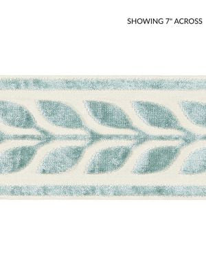 <p>Vigne Velvet Tape Aquamarine SCT32780002 by Scalamandre Trim</p><p><strong>Required Minimum Quantity Purchase: Fabrics by the yard 1 YARD MINIMUM </p><p>Book: ORIANA</p><p>Content: 50% VISCOSE 50% COTTON</p><p>Origin: INDIA</p><p>Performance: LIGHT DUTY</p><p>Repeat: Horizontal: 1.5" and Vertical: </p><p>Width: 4.13</p>