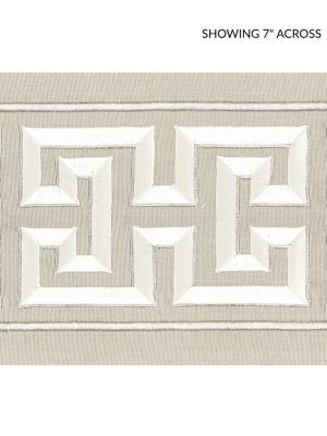 <p>Imperial Embroidered Tape Pearl Grey SCT32800002 by Scalamandre Trim</p><p><strong>Required Minimum Quantity Purchase: Fabrics by the yard 1 YARD MINIMUM </p><p>Book: ORIANA</p><p>Content: 80% COTTON 20% RAYON</p><p>Origin: INDIA</p><p>Performance: LIGHT DUTY</p><p>Repeat: Horizontal: 6.5" and Vertical: </p><p>Width: 6</p>