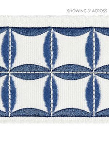 Scalamandre Trim Fiori Embroidered Tape Delft