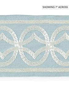 Scalamandre Trim Athena Embroidered Tape Sky