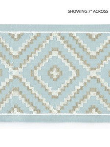 Scalamandre Trim Medina Embroidered Tape Sky