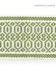 Scalamandre Trim Tulum Diamond Tape Palm