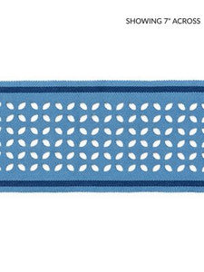 Scalamandre Trim Cassis Laser Cut Tape Blue Jay