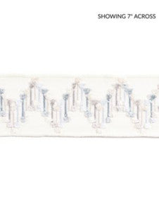 Scalamandre Trim Sayuri Embroidered Tape Cloud