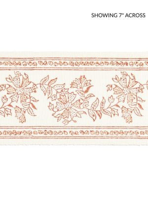 <p>Citra Block Print Tape Coral Spice SCT33270002 by Scalamandre Trim</p><p><strong>Required Minimum Quantity Purchase: Fabrics by the yard 1 YARD MINIMUM </p><p>Book: PACIFICA</p><p>Content: 100% COTTON</p><p>Origin: INDIA</p><p>Performance: MEDIUM DUTY</p><p>Repeat: Horizontal: 5" and Vertical: 0"</p><p>Width: 4</p>