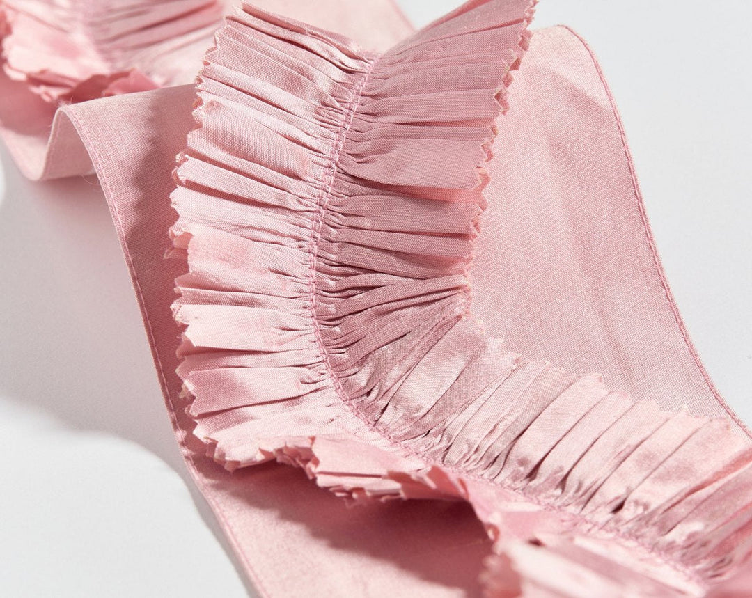Ruffle Tape Pale Rose SCT33410002 by Scalamandre Designer Trim