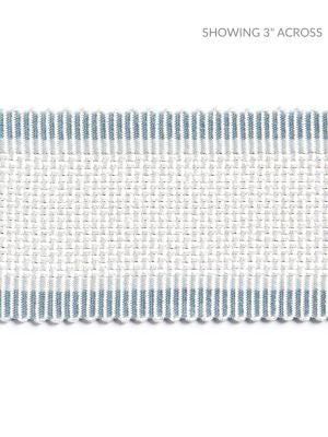 Odeon Shimmer Braid Blue Ice SCV12490002 by Scalamandre Designer Trim NOVANTA PASSEMENTERIE 96% RAYON 4% POLYESTER INDIA LIGHT DUTY Horizontal: 0" and Vertical: 0" 2 - Swanky Fabrics -