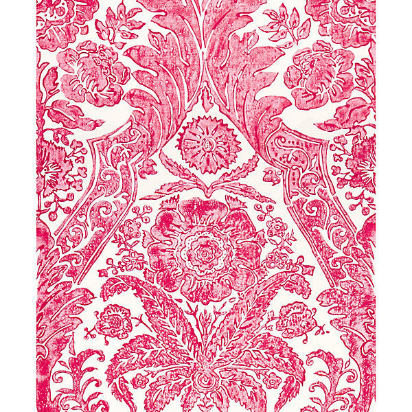 Luciana Damask Print/Raspberry Sc 0002Wp88354 by Scalamandre
 Wallpaper UNITED KINGDOM Horizontal: 43.75" and Vertical: 27" 56" - Fabric Carolina -