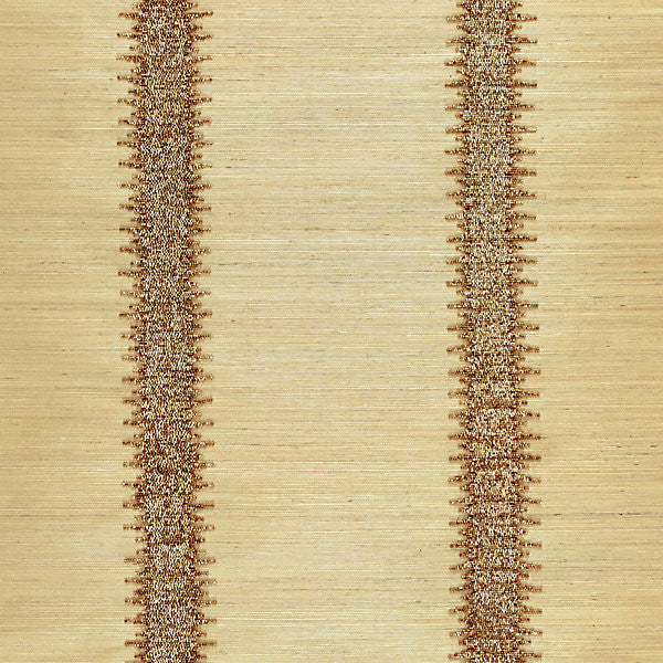 Veronica Beaded Grasscloth/Burnished Gold Sc 0002Wp88386 by Scalamandre
 Wallpaper INDIA Horizontal: and Vertical: 36" 36" - Fabric Carolina -
