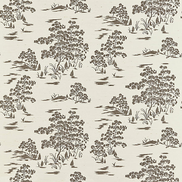 Katsura Embroidered Toile/Bark Sc 0002Wp88445 by Scalamandre
 Wallpaper INDIA Horizontal: 15.5" and Vertical: 31.5" 31.5" - Fabric Carolina -